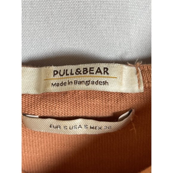 Pull & Bear Cropped Romper Jumpsuit Melon Women Sz. S - Picture 5 of 6